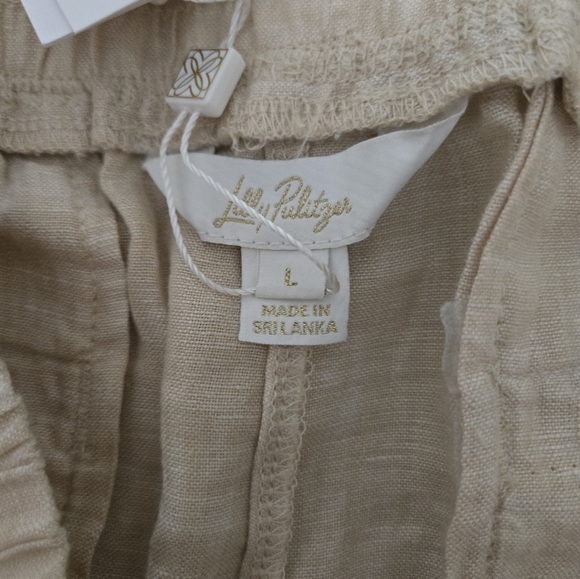 NWT Lilly Pulitzer Deri Linen Palazzo Pant - Picture 7 of 9